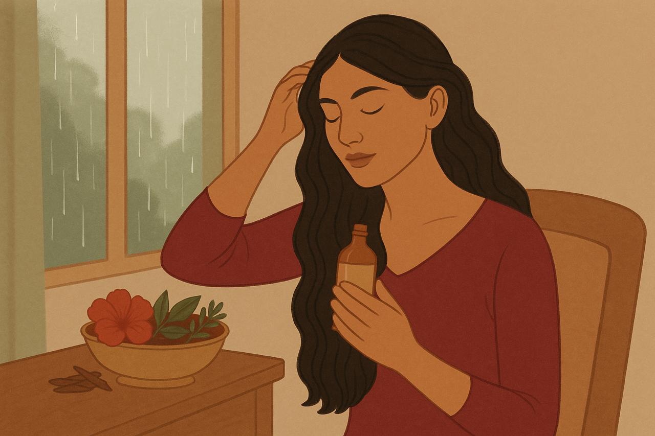 Why Hair Fall Increases During Monsoon: An Ayurvedic Guide to Prevent Hair Loss
